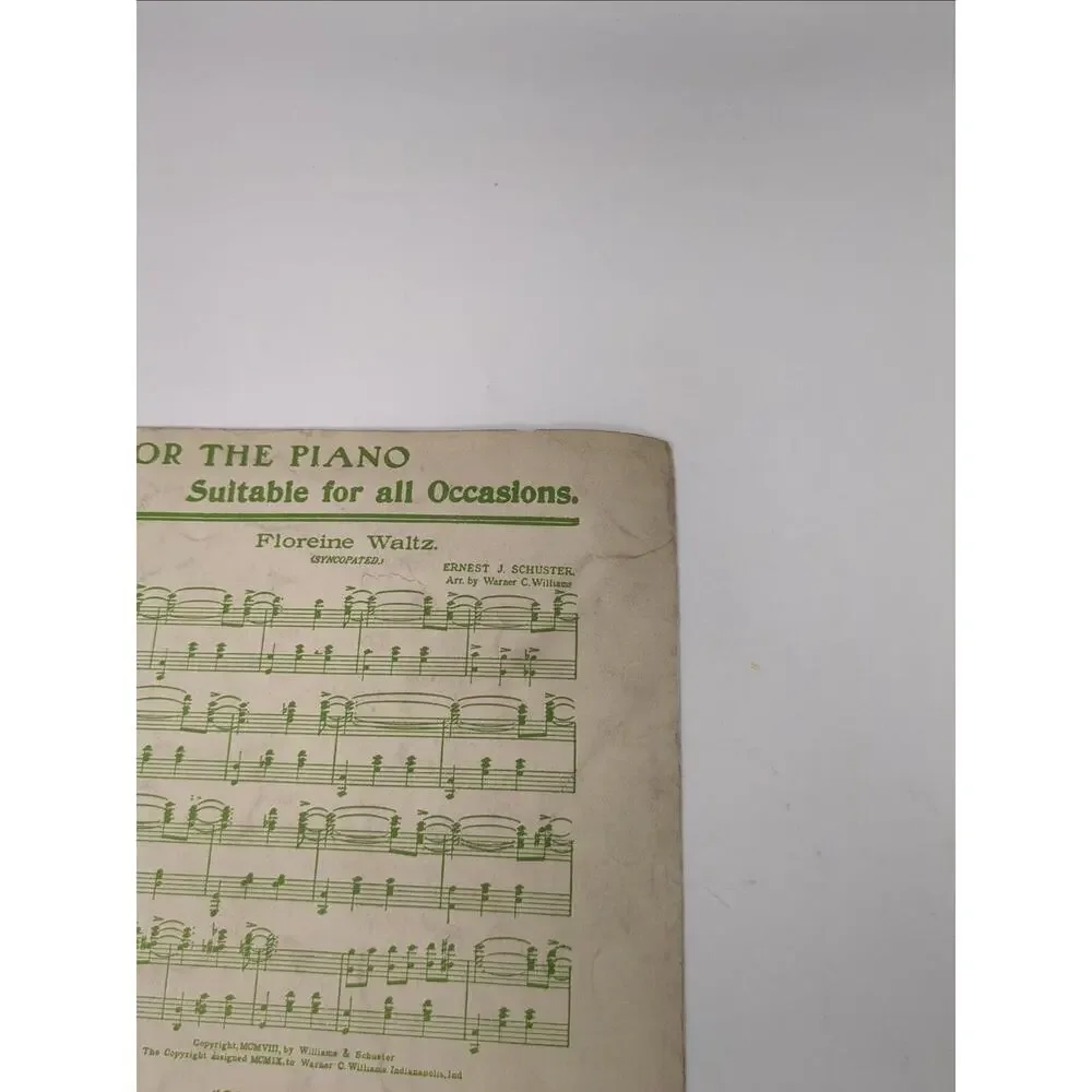 1912 Syncopated Waltz Arrangement‎ of IL Trovatore Sheet Music